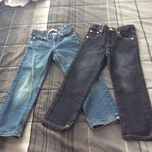 Boys Levi jeans and Champ jeans